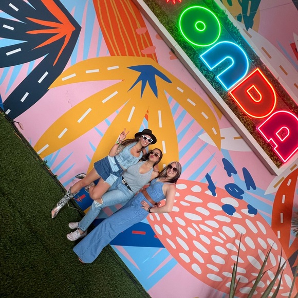 AE Stretch High Waisted Patchwork Denim Mini Skirt - Picture 6 of 9